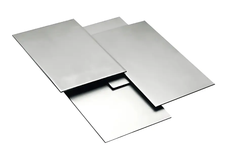 Flat stainless steel sheets with smooth surface